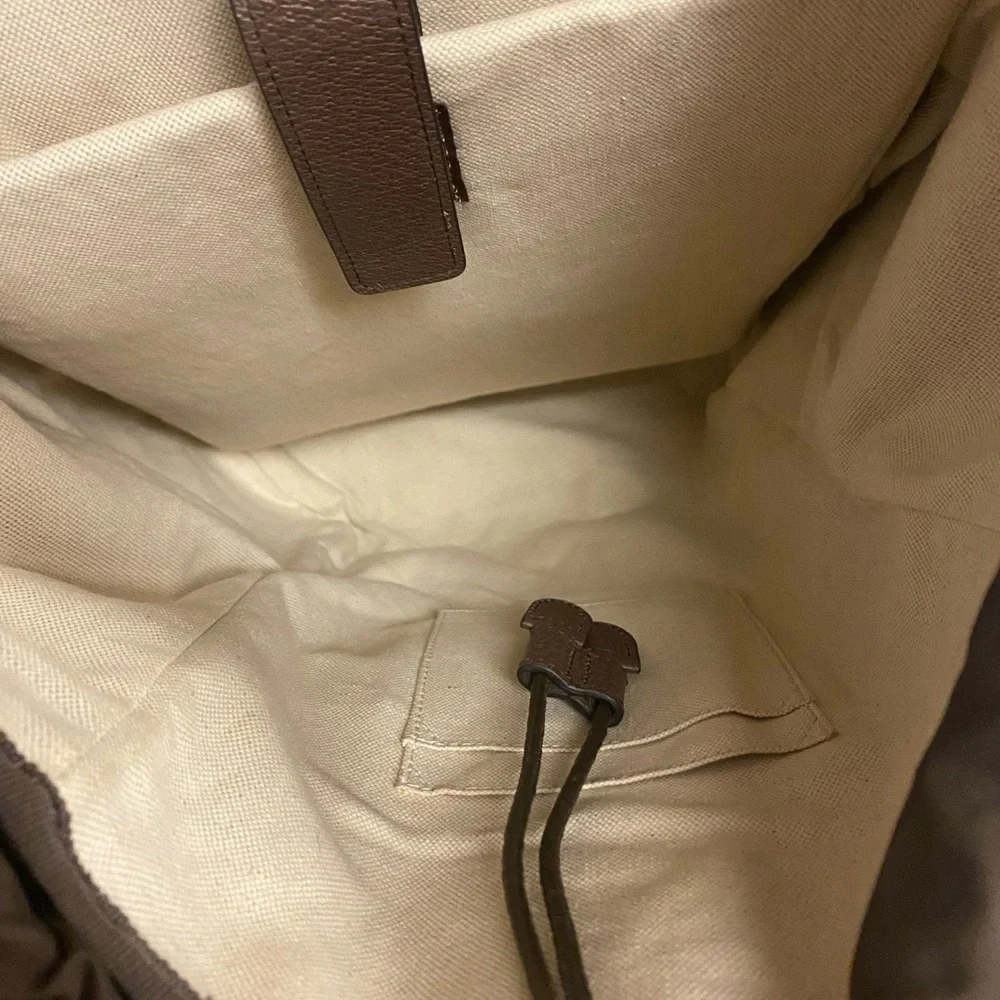 Authentic Gucci Ophidia Monogram Backpack with VTG Double G
